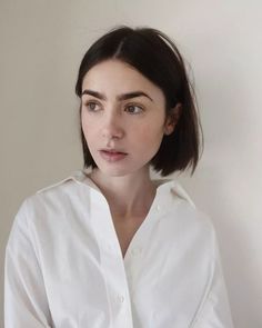 Lily Collins Just Got a Chic Blunt Bob for Summer Hair Fragrance, Big Hair, Art Teacher, Hair Cut, Hair Designs