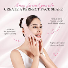 Chin Strap for Sleeping,Adjustable Chin Strap,Jaw Strap,Jawline Shaper,Face Slimming V Line Lifting Mask,Pink Perfect Face Shape, Facial Muscles, Muscle Tension, Reduce Wrinkles, Skin Tightening, Face Shapes, Wrinkles, Beauty And Personal Care, Health And Beauty