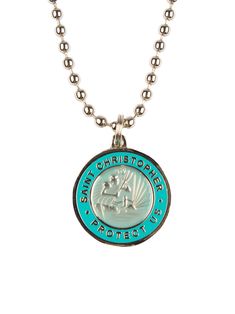 St. Christopher Necklace - Baby Blue/ Turquoise – Jack's Surfboards What To Wear To London, Trendy Things, Beachy Girl, St Christopher Necklace, Wardrobe Makeover, Preppy Jewelry, Overcoming Obstacles, St Christopher, Saint Christopher