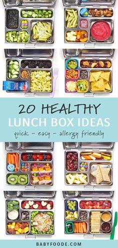 20 healthy lunch box ideas that are easy to make and great for the whole family