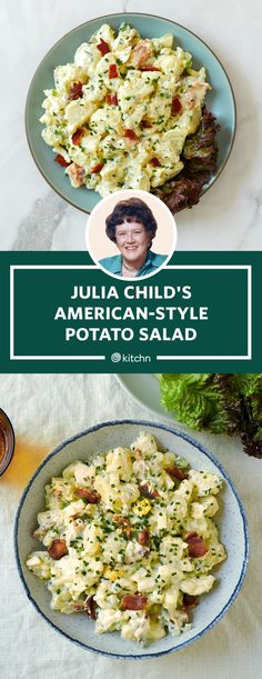 the cover of julia child's american style potato salad