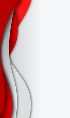 an abstract red and white background with wavy lines on the bottom right corner is shown