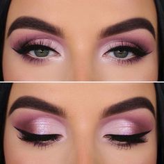 Mini Products, Glam Eye Makeup, Dramatic Eye Makeup, Smokey Eye For Brown Eyes, Mini Tutorial, Valentines Day Makeup, Makeup Tutorial Eyeshadow, Purple Makeup