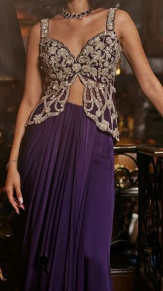 #butterflycroptop Blouse Designs Western Look, Indowestern Outfits For Wedding, Butterfly Blouse Designs Indian, Ethnic Crop Top Designs, Butterfly Blouse Designs, Purple Wedding Outfit, Indowestern Dresses For Women, Butterfly Top Outfit, Indowestern Outfits