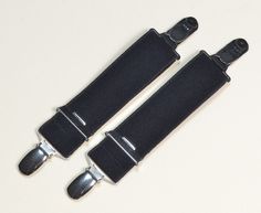 You get 2 adjustable suspenders with both sides suspender clip in white, black and skin. The total length is 25cm from clip to clip. The elastic band is about 3cm wide. The clips are made of metal and not a cheap plastic. We will, upon request in other lengths and colors black, white and skin. Because of our own production "Made in Germany" from the house "Diek-Deern" is made, we can address specific customer needs. www.Diek-Deern.de Suspender Clips, Garter Belts, Socks And Hosiery, Suspenders, Clip Ins, Both Sides, Elastic Band, Hosiery, Black Color