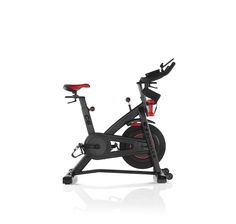 an exercise bike is shown on a white background