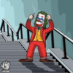 Morbider Humor, New Joker, Krusty The Clown, Simpson Wallpaper Iphone, Simpsons Drawings, Simpsons Characters, Simpsons Art, Matt Groening, Joker Art