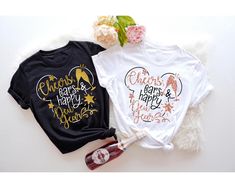 Disney Happy New Year Shirt, Happiest Place On Earth Shirt, Disney Family Matching Shirt New Years Disney Shirts, Disney New Years Shirts, Disney New Years, Disney Happy New Year, Disney New Year, Family Disney Shirts Matching, Happy New Year Shirt, New Year Shirt, New Years Shirts