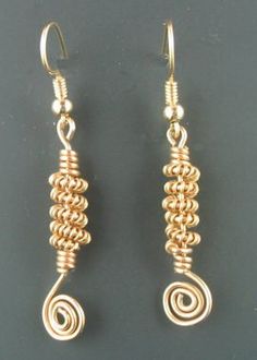 Coiling Gizmo® Branch Earrings, Wire Jewelry Making, Diy Jewelry Tutorials, Wire Wrapped Jewelry Tutorials, Aluminum Jewelry, Wire Beads, Chain Maille Jewelry