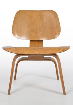 the eames chair is made out of wood