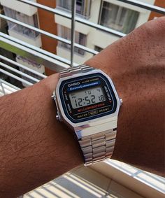 The First casio watch with ElectroLuminescence Casio A168, Casio F91w, Game Logo, Vintage Watches, Quick Saves