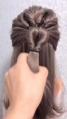 Hair Styles For Girls With Long Hair, Easy Diy Wedding Hair, Easy Wedding Hairstyles Do It Yourself, Hairstyles For Super Long Hair, Hairstyle Diy, Hair Styles For Girls, Interesting Hairstyles, 5 Minute Hairstyles, Super Easy Hairstyles