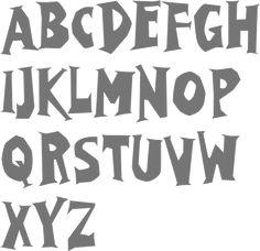 an old fashioned gothic font with black and white letters on it's sides, all in