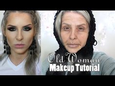 Tutorial Old Woman para o Halloween » Pausa para Feminices Grime Haloween, Old Woman Makeup, Mori Makeup, Age Makeup, Mermaid Nursery Decor, Old Age Makeup, Nursery Deco, Galaxy Makeup, Woman Makeup