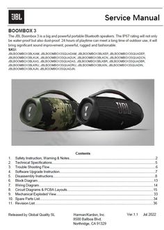 an instruction manual for the jbl boombox 3 speaker system