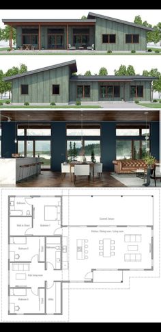 two story house plans with open floor plan