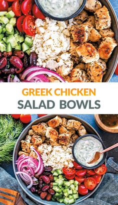 low carb and gluten - free greek chicken bowls