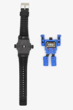 WCHROBOT - The Robot Watch – Los Angeles Apparel Collectible Black Watch With Subdials, Black Collectible Watches With Subdials, Vintage Black Collectible Watch, Vintage Black Digital Watch With Analog Display, Vintage Black Watch With Stopwatch, Black Watches With Stopwatch As Gift, Weird Watch, Awesome Watches, Instagram Review