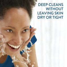 Step up your skincare regime with CETAPHIL Daily Facial Cleanser, a deep cleansing, gentle foaming formula designed for sensitive, combination skin. Ideal for daily use, this cleanser gently yet effectively removes dirt, excess oils, impurities and pollution microparticles, without leaving the skin dry or tight. Formulated with a new blend of key ingredients: hydrating glycerin, panthenol (vitamin B5) to hydrate, soothe and preserve the skin barrier, and niacinamide (vitamin B3) to help smooth s Cetaphil Face Wash, Deep Clean Skin, Cleanser For Sensitive Skin, Oily Sensitive Skin, Daily Facial Cleanser, Foaming Soap, Foaming Face Wash, Facial Cleansers, Facial Moisturizers