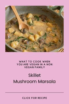 what to cook when you are looking at your vegan family - mushroom masala