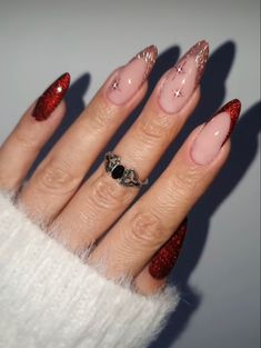 New Years Nail Designs, New Years Nails, New Years Eve Nails, Nagellack Trends, December Nails, Thanksgiving Nails, Her Nails, White Nail