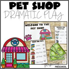 pet shop dramatic play for kids