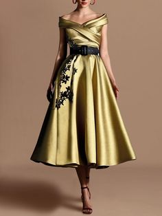 Champagne Gold Dress, Dress Formal Wedding Guest, Cocktail Dress Elegant, Cheap Cocktail Dresses, Formal Wedding Guests, Cocktail Dresses Online, Gold Cocktail Dress, A Line Cocktail Dress, Derby Dress