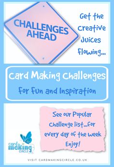 the card making challenge for children to learn how to make it fun and inspire them