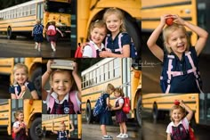 Back To School Sibling Photos, School Bus Back To School Pictures, Back To School Bus Pictures, Back To School Picture Ideas Photo Shoot, Back To School Minis Photo Shoot, Back To School Mini Session Ideas, Kindergarten Photo Shoot, Kindergarten Photoshoot