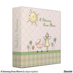 "A blessing from Above" is such a sweet binder for all your photos of your new baby girl. You can personalize it with her name on the binder too. . #daughter #photoalbum #stroller #angel #newborn #newbabygift #digiscrapthat #digizazzleit Baby Memory Book, Recipe Binders, Custom Binders, Green Girl, Unique Diy Gifts, Baby Memories, 3 Ring Binder, New Baby Girls, Newborn Baby Gifts