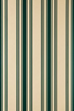 a green and white striped wallpaper with vertical stripes