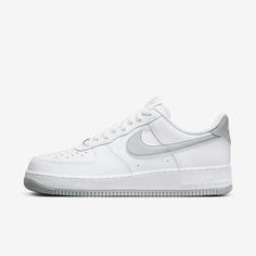 Comfortable, durable and timeless—it’s number 1 for a reason. The ‘80s construction pairs with classic colors for style that tracks whether you’re on court or on the go. Nike Air Force 1 07, Vintage Character, For A Reason, Shoes White, The 80s, Nike Air Force 1, Air Force 1, Number 1, Nike Air Force