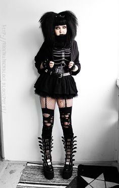 Black Gothic Legwear For Alternative Fashion, Black Gothic Cosplay Costume For Alternative Fashion, Trad Goth Outfit Inspiration, Trad Goth Inspiration, Gothic Fitted Stockings For Alternative Fashion, Cybergoth Fashion, Gothic People, Goth Outfit Ideas