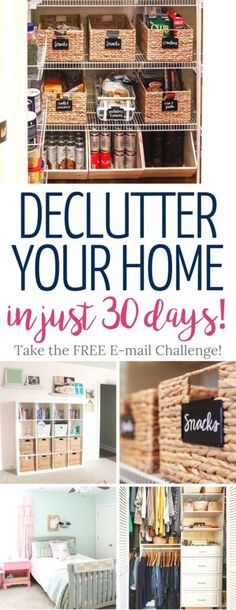 the ultimate guide to declutter your home in 30 days with free printables