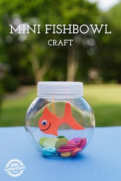 an image of a fishbowl craft on the facebook page for mini fishbowl crafts