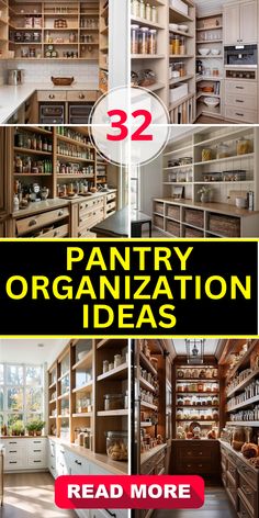 the pantry organization ideas are great for small spaces