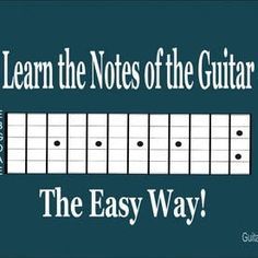 an easy way to learn the notes of the guitar