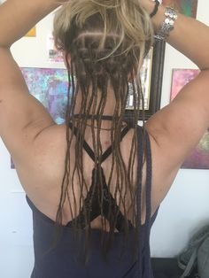 Half Head Hairstyles, Partial Dreadlocks, Human Hair Dread Extensions, Red Dreadlocks, Head Hairstyles, Boho Dreads, Dreadlock Rasta