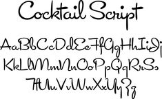 Cocktail Script Font Family by Font Diner | Font Bros