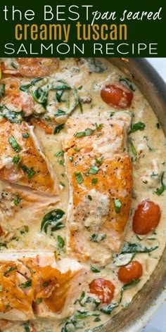 the best pan seared creamy tuscani salmon recipe