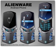 the alienware phone is designed to look like it's made out of metal