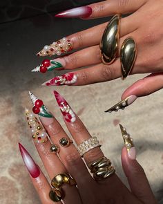 #nails #nailart #fashion #nailpolish #cutenails #longnails #naildesign #nailinspo #prettynails #manicure #goldjewelry #jewelry Nails Baddie Long, Birthday Nails Baddie, Birthday Manicure, Nails Hoco, 21st Birthday Nails, Glamorous Birthday, Birthday Nail Ideas, Nail Suggestions, Cosmic Nails