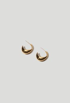 Inez Hoops Gold Modern Semi-circle Earrings For Everyday, Modern Yellow Gold Wrap Earrings, Modern Crescent Hoop Earrings For Everyday, Modern Semi-circle Earrings For Everyday Wear, Modern Yellow Gold Small Hoop Wrap Earrings, Modern Hoop Earrings For Everyday Elegance, Modern Small Hoop Pierced Earrings, Modern Pierced Hoop Wrap Earrings, Modern Hoop Wrap Earrings