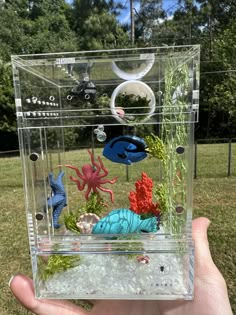 TC treehouse under the sea enclosure  This enclosure is 4x4x6 The bottom glows! Sea Core, Fish Diy, Ocean Room Decor, Diy Kandi Bracelets, Ocean Room, Ocean Coral, Diy Kandi, Aquascape Aquarium, Fishing Diy