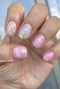 Kids Nail Polish Ideas, Summer Kids Nails, Kids Summer Nails Designs, Nails Kids Cute, Kid Nail Designs Easy, Kid Acrylic Nails, Kids Nail Designs Simple, Kids Nails Ideas, Toddler Nails Designs Kids