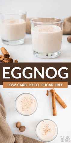 eggnog is an easy, low carb keto sugar - free drink