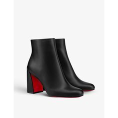 Find CHRISTIAN LOUBOUTIN Turela 85 Leather Ankle Boots 7.5 on Editorialist. | 100% leatherHeel height 85mm / 3.3”Made in ItalyTrue to sizeProduct care – The red lacquer of the soles wears out with use. This is not a manufacturing defect; it is simply normal wear and tear. Christian Louboutin strongly recommends that its customers consult a professional in leather care or a shoemaker for specific care advice. In order to keep your shoes in good condition, the following leather care is recommended Louboutin Boots, Red Lacquer, Your Shoes, Leather Care, Louboutin Shoes, Christian Louboutin Shoes, Leather Ankle Boots, Fashion Inspiration, Leather Boots