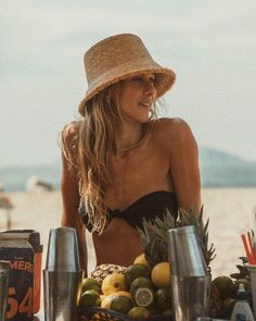 Meet your new favorite straw bucket hat. Maybe it’s a pool day or a night out, the Lenny Bucket will not let you down. Hand-woven from soft raffia straw, this quality piece is a must-have summer style. Includes interior size adjuster and foam filler tape, so you can reduce the size of your hat by 1 - 2.5 cm and add comfort at the same time.  If in between sizes; order one size up. Sizing is based on head circumference Small (55cm, 21.6” or 6 7/8): For those who feel they have a smaller head than Beach Hats Outfit, Bucket Hat Street Style, Bucket Hat Aesthetic, Hat Outfits Summer, Bucket Hat Beach, Beach Bucket Hat, Bucket Hat Outfit, Aesthetic Shopping, Hat Outfits