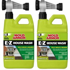 two bottles of mould armor ez house wash