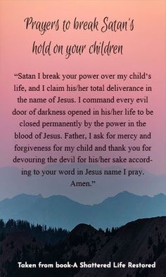 Prayer For Son, Quotes Children, Prayer For My Family, Deliverance Prayers, Spiritual Warfare Prayers